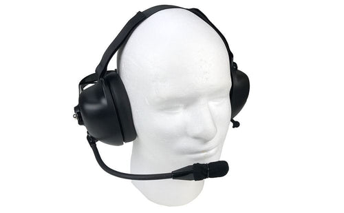 Waveband Dual Muff Headset for Motorola MXP600 TETRA Two-Way Radio