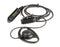WC-Dshape€“R-KNG 2-wire lapel microphone with D-shape ear piece for "KNG 150P Radio" - Waveband Communications