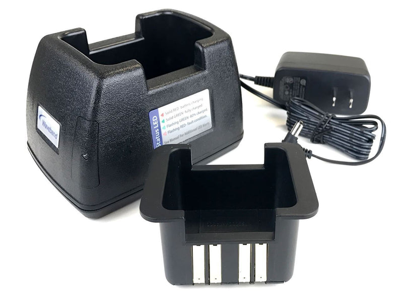 Desktop Charger for Kenwood TK2180 Portable Radio Equivalent to Kenwood KSC-15 Regular rate single unit desk charger for KNB 14/15 - Waveband Communications