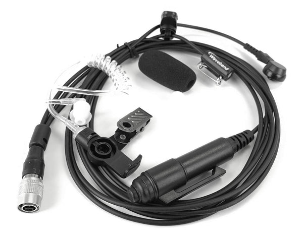 Comparable KHS-12 3 wire mini lapel mic with earphone for use with the Kenwood TK-5310G Portable Radio - Waveband Communications