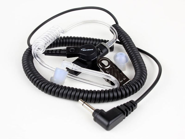 Motorola RLN4941 Comparable Receive-Only Earpiece with Translucent Tube and Rubber Eartip for Remote Speaker Microphone