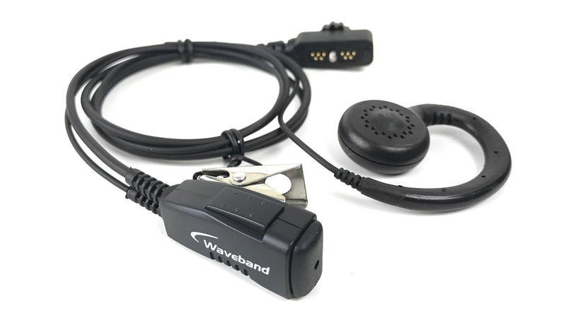 1 Wire Surveillance Kit With PTT and  Curl Earpiece For The SONIM XP5, XP6, XP7 - Waveband Communications