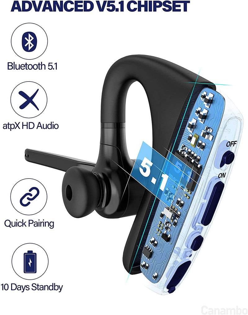 Micool Headset Bluetooth V5.0, ruisonderdrukking, handsfree, Bluetooth Micool Headset Bluetooth V5.0, ruisonderdrukking, handsfree, Bluetooth